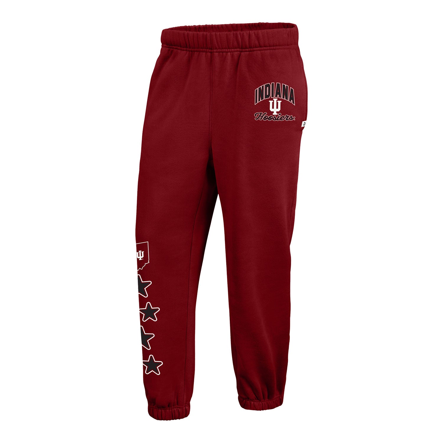 Indiana Hoosiers 47 Brand Seeing Stars Red Joggers