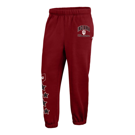Indiana Hoosiers 47 Brand Seeing Stars Red Joggers