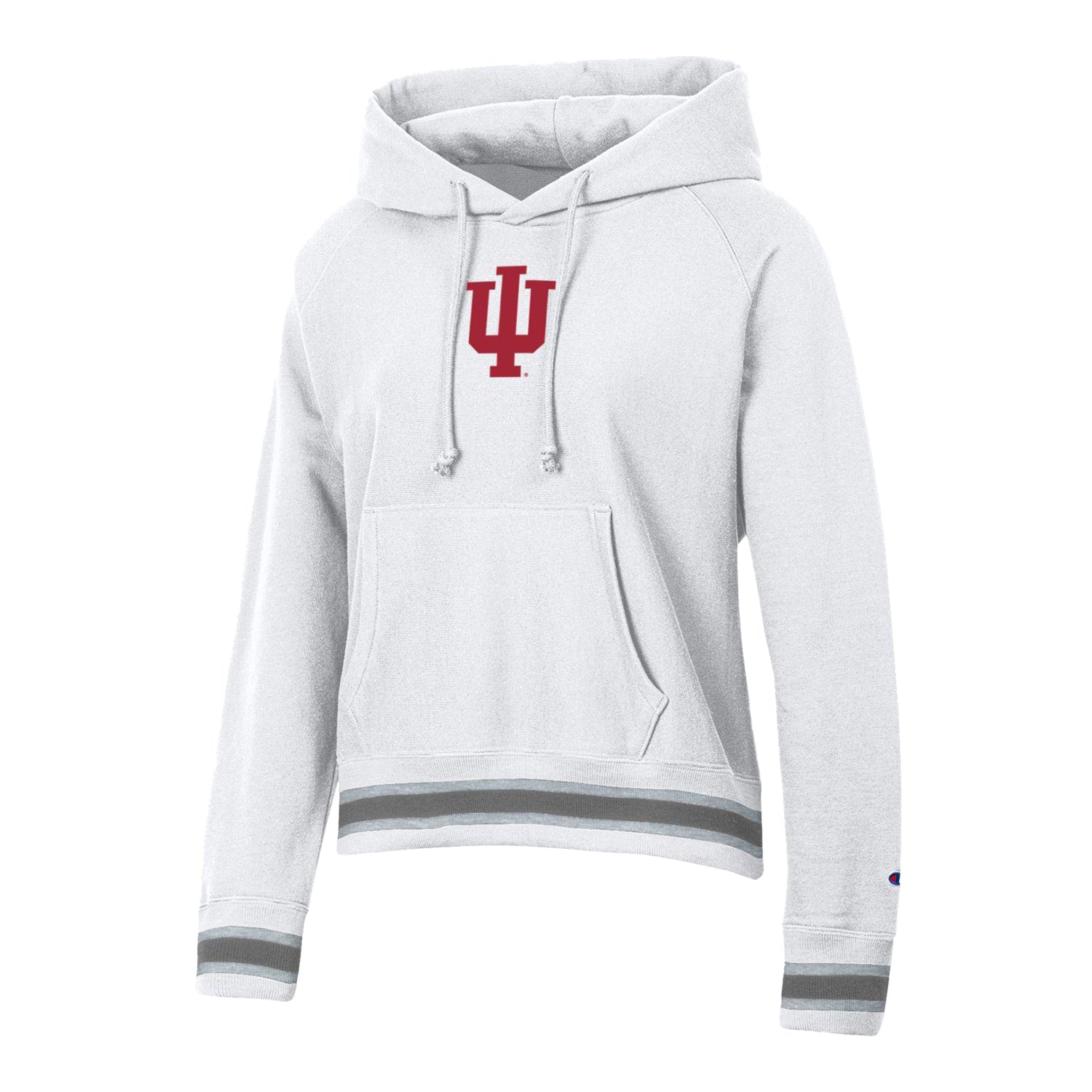 Ladies Indiana Hoosiers RW Higher Ed White Hooded Sweatshirt Official