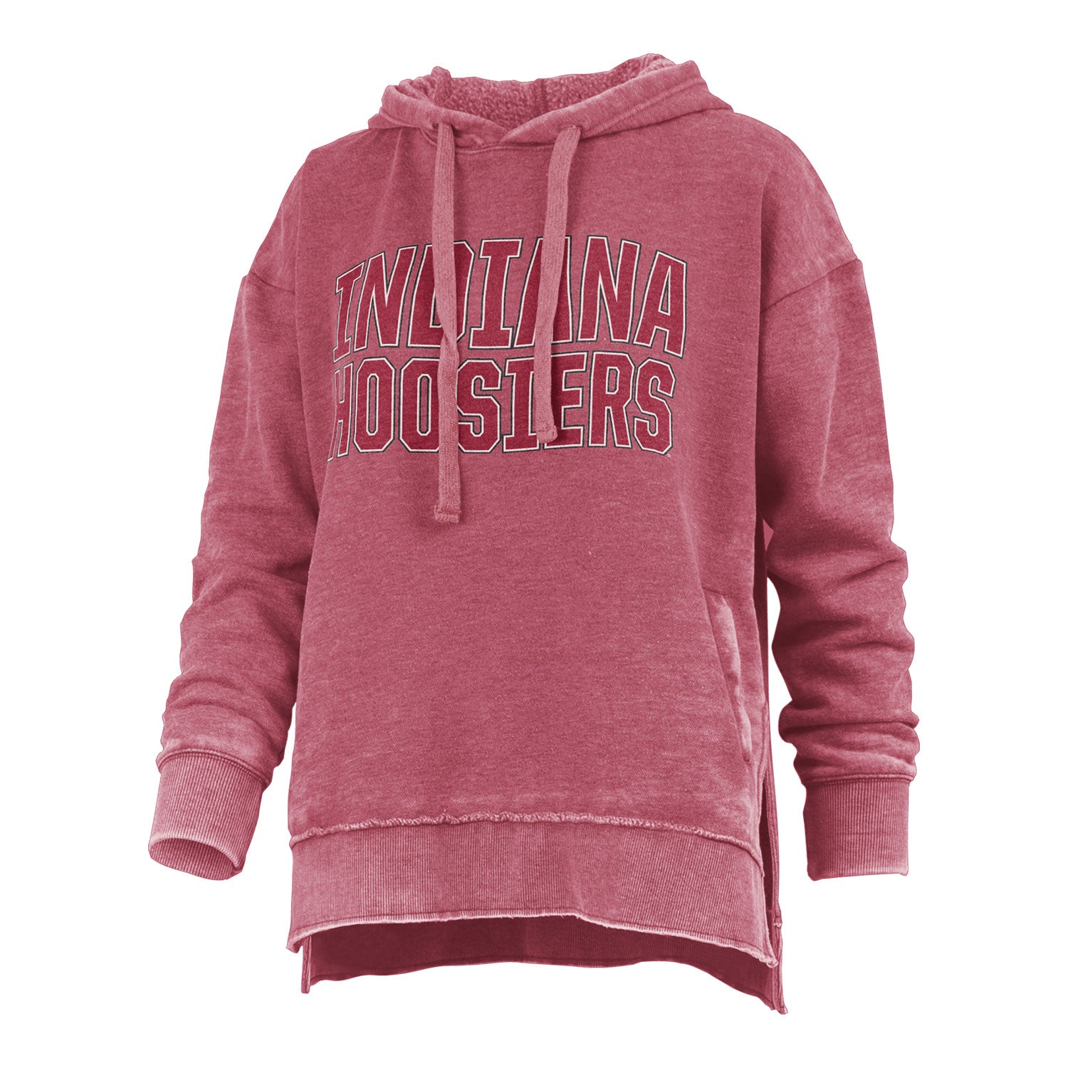 Ladies Indiana Hoosiers Marni Vintage Crimson Hood - Front View