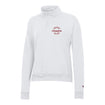 Ladies Indiana Hoosiers  Powerblend® Embroidered White 1/4 Zip - Front View