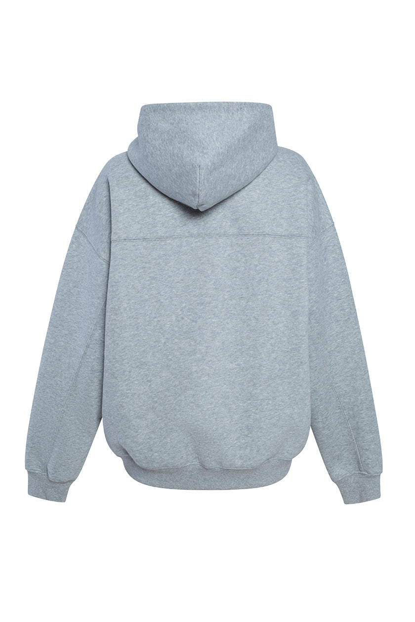 Indiana Hoosiers Volleyball Vintage Grey Hoodie - Back View