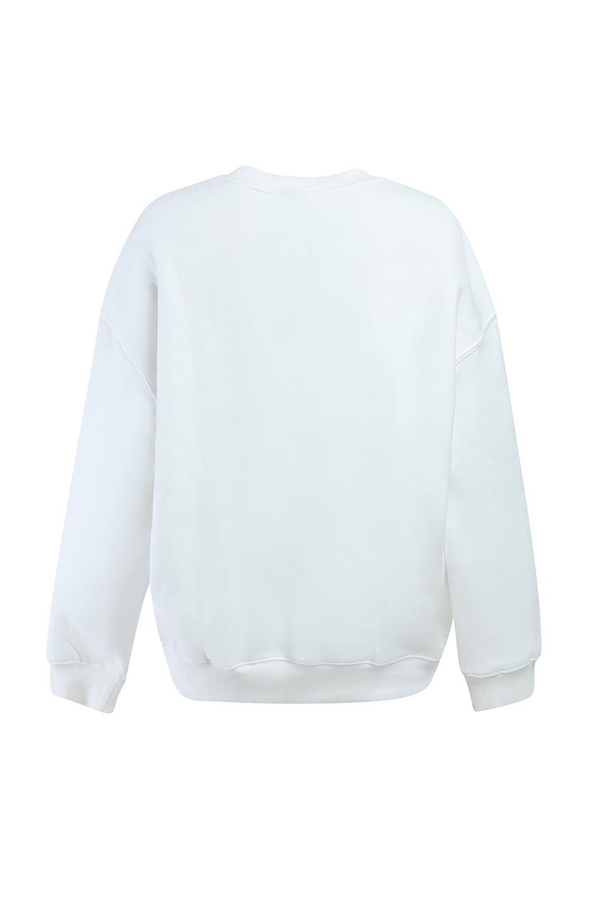 Indiana Hoosiers Volleyball Established Wordmark Crewneck - Back View
