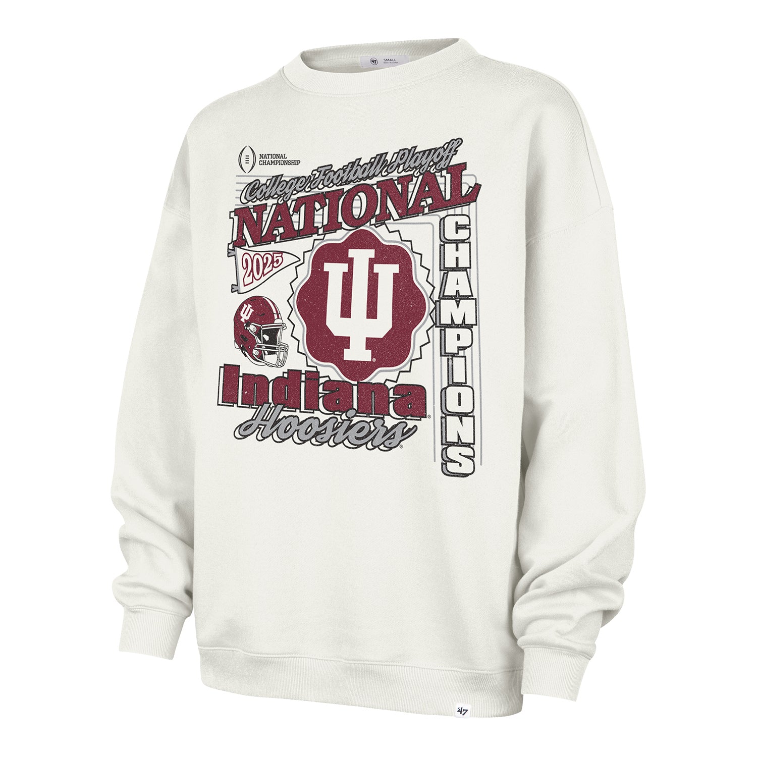Indiana Hoosiers 47 Brand 2025 National Champs Ladies Crewneck