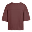 Ladies Indiana Hoosiers Riser Stevie Crop Crimson T-Shirt - back View