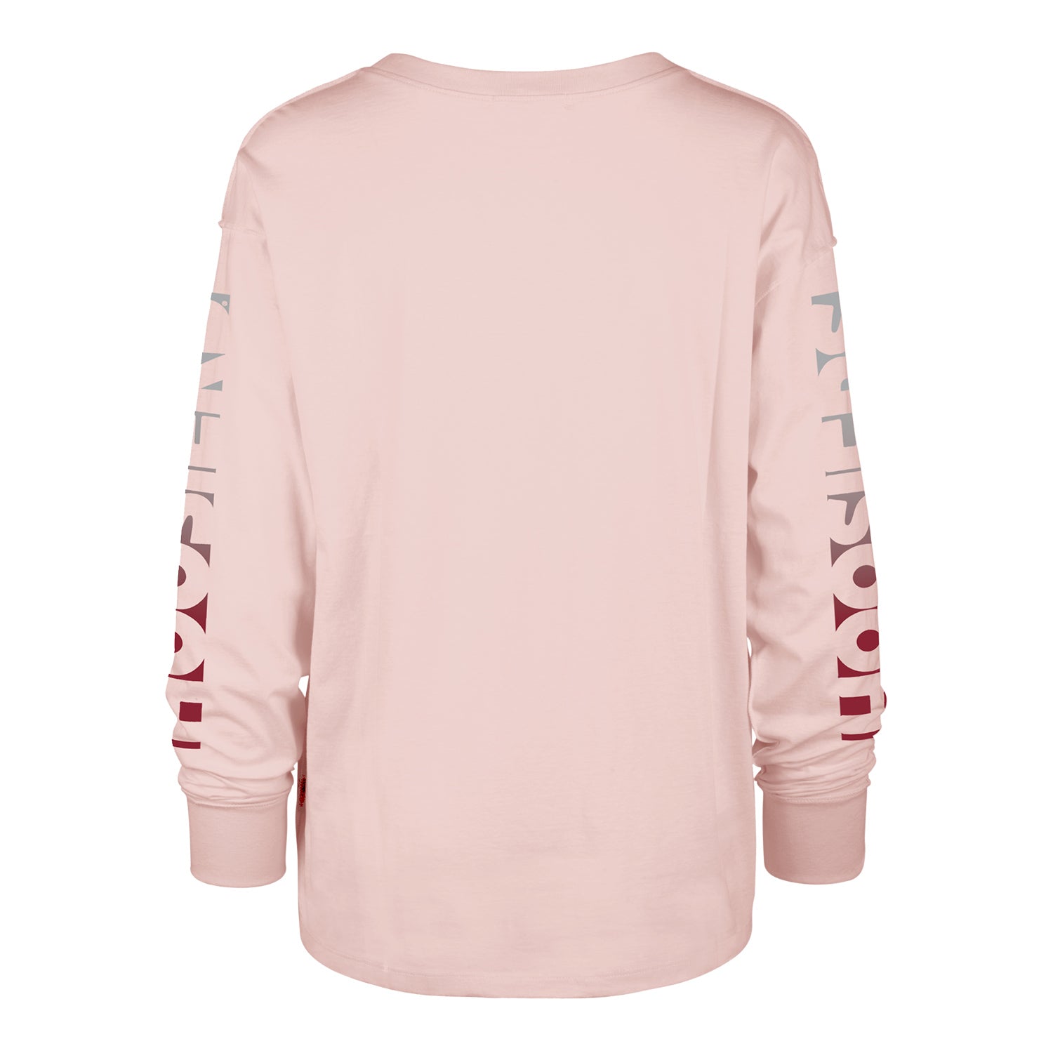 Ladies Indiana Hoosiers Cloud Nine Long Sleeve Seashell T-Shirt - Back View