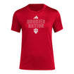 Ladies Indiana Hoosiers Adidas Hoosier Nation Crimson T-Shirt - Front View