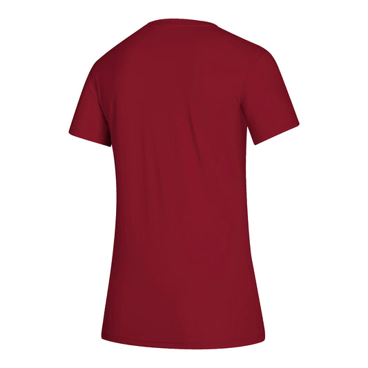 Indiana Hoosiers Hoosier the Bison Ladies Flag T-Shirt - Back View