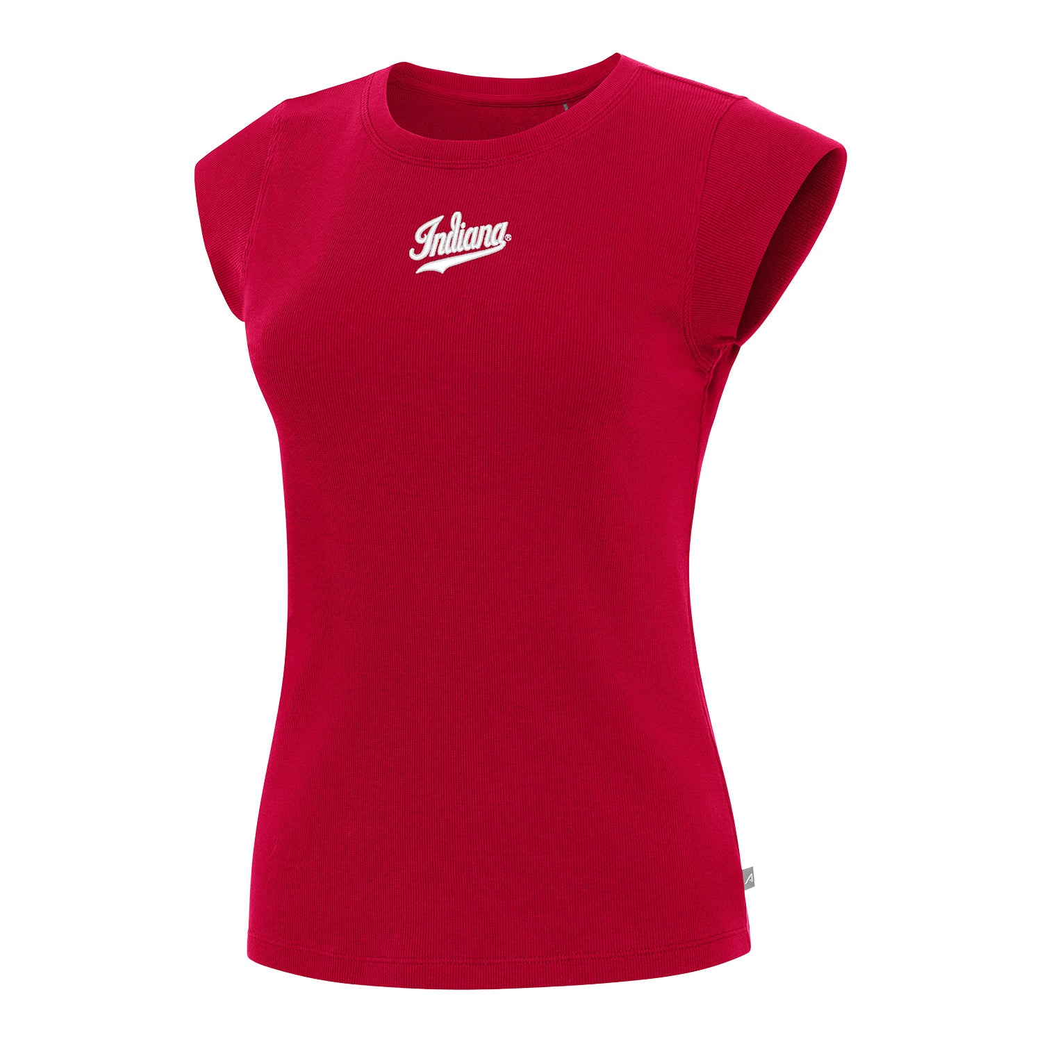 Indiana Hoosiers Women's Show Off Short Sleeve T-Shirt - Front View