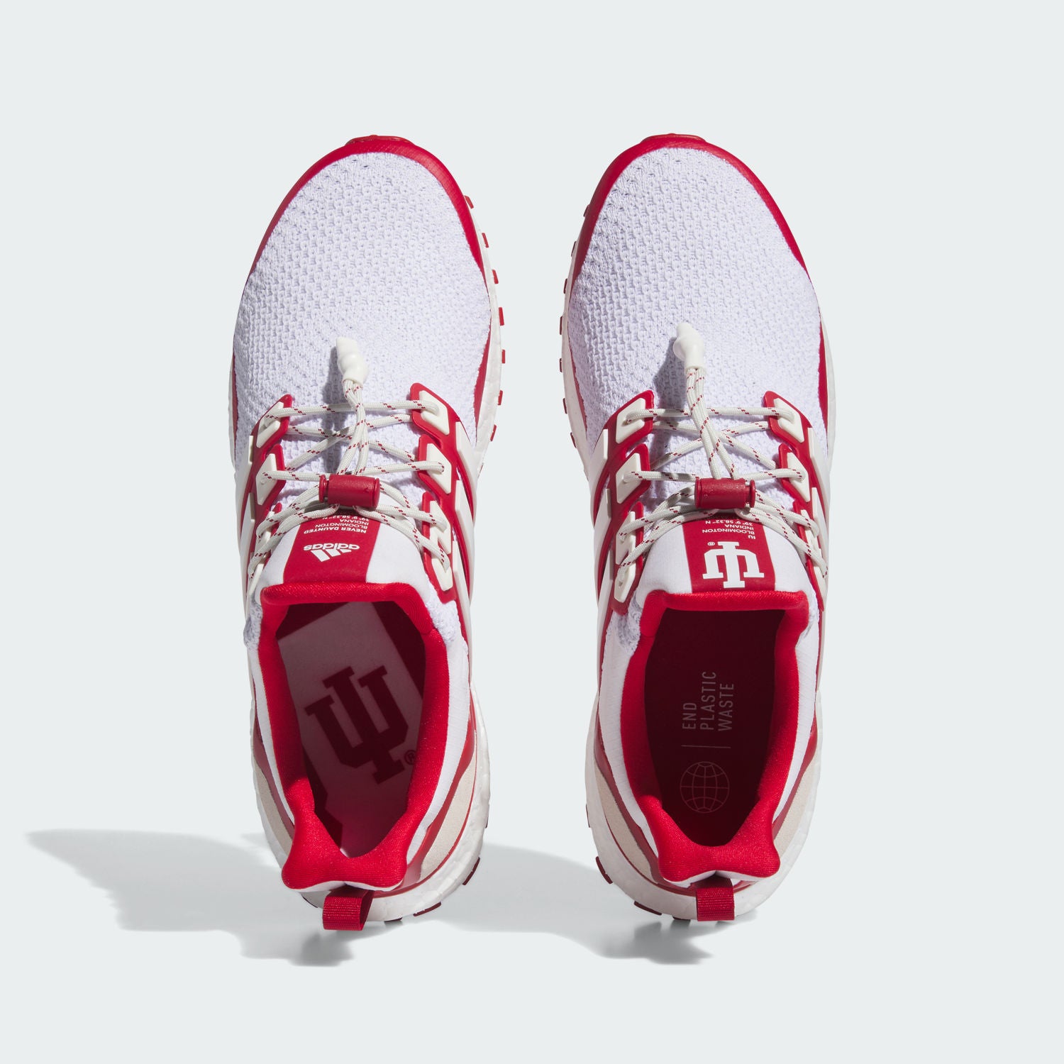 Indiana Hoosiers Adidas Ultraboost™ 1.0 Shoes - Top Down View