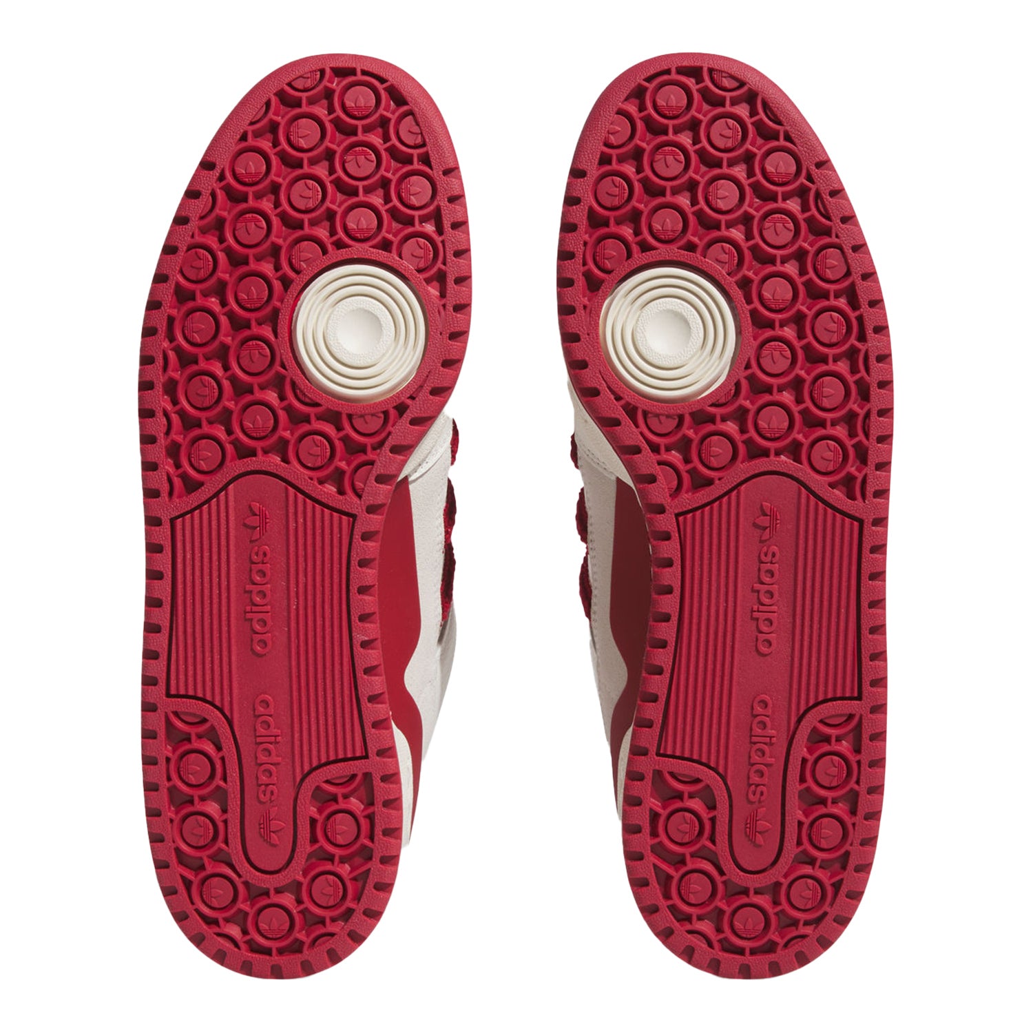 Indiana Hoosiers Adidas Originals Forum Low CL Shoes - Bottom View