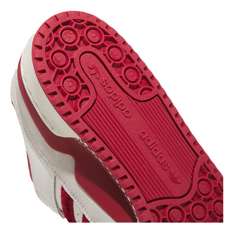 Indiana Hoosiers Adidas Originals Forum Low CL Shoes - Bottom Heel View