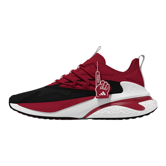 Indiana Hoosiers Adidas Alphaboost V.2 Crimson Shoes - Left View