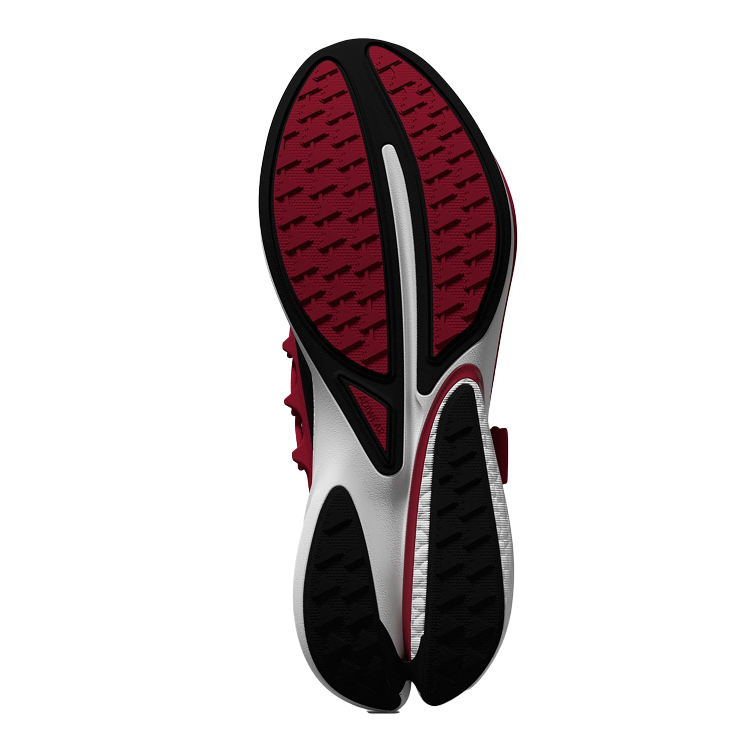 Indiana Hoosiers Adidas Alphaboost V.2 Crimson Shoes - Bottom View