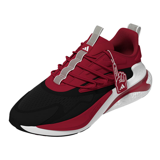 Indiana Hoosiers Adidas Alphaboost V.2 Crimson Shoes - Lace View