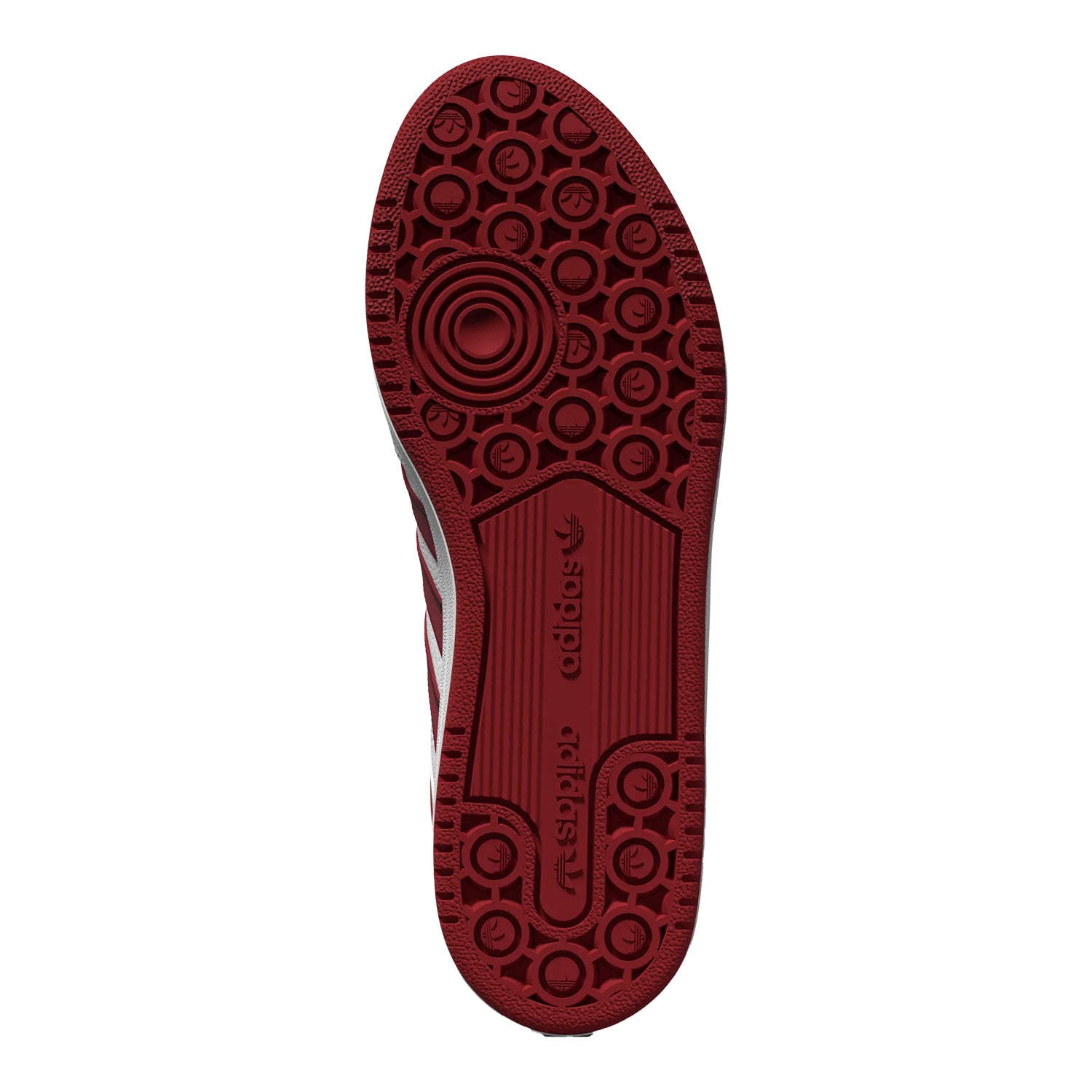 Indiana Hoosiers Adidas Centennial White Shoes - Bottom View