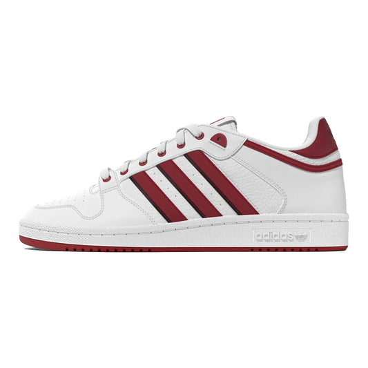 Indiana Hoosiers Adidas Centennial White Shoes - Left View