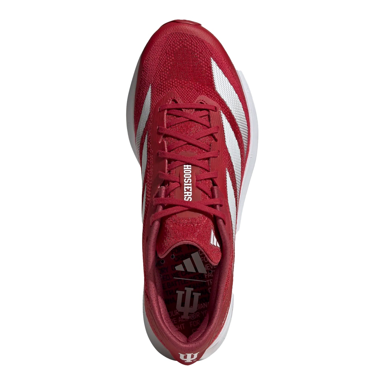 Indiana Hoosiers Adidas Adizero SL2 Crimson Shoe - Top View