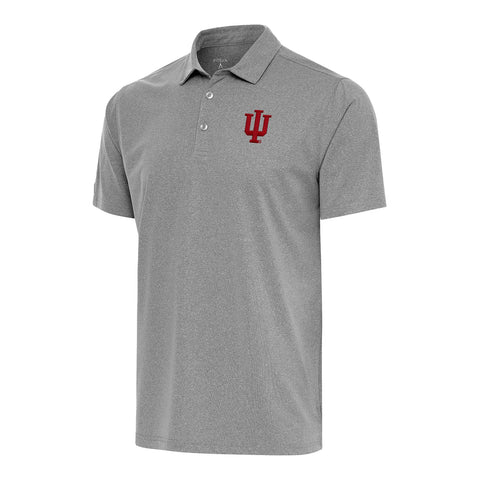 Indiana Hoosiers Score Heather Black Polo - Front View