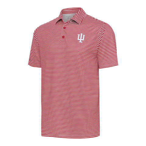 Indiana Hoosiers Skills Stripe Crimson Polo - Official Indiana ...