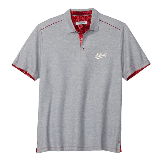Indiana Hoosiers Sport Tailgater Grey Polo