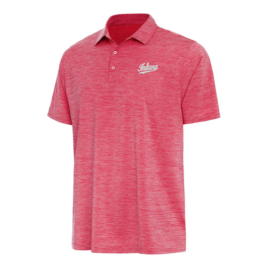 Indiana Hoosiers Layout Script Crimson Polo - Front View