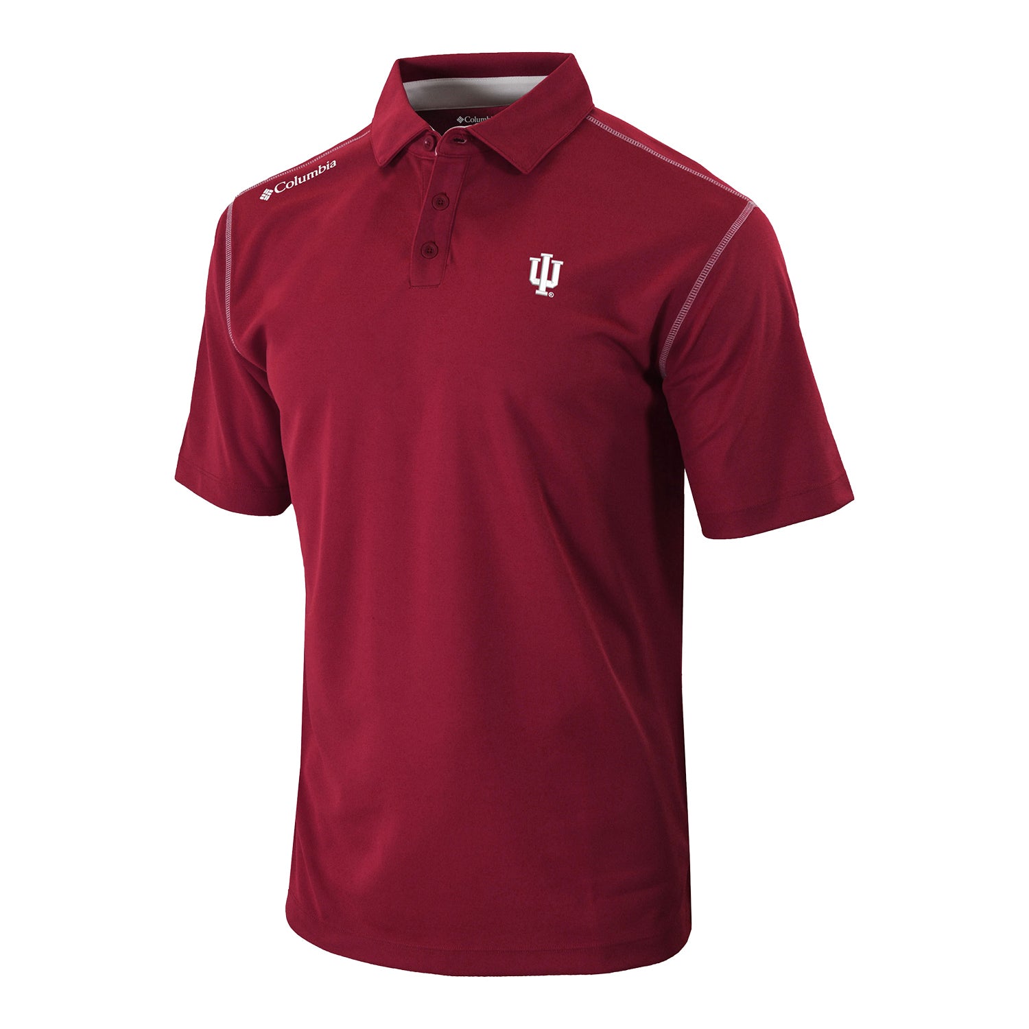 Indiana Hoosiers Shotgun Crimson Polo - Front View