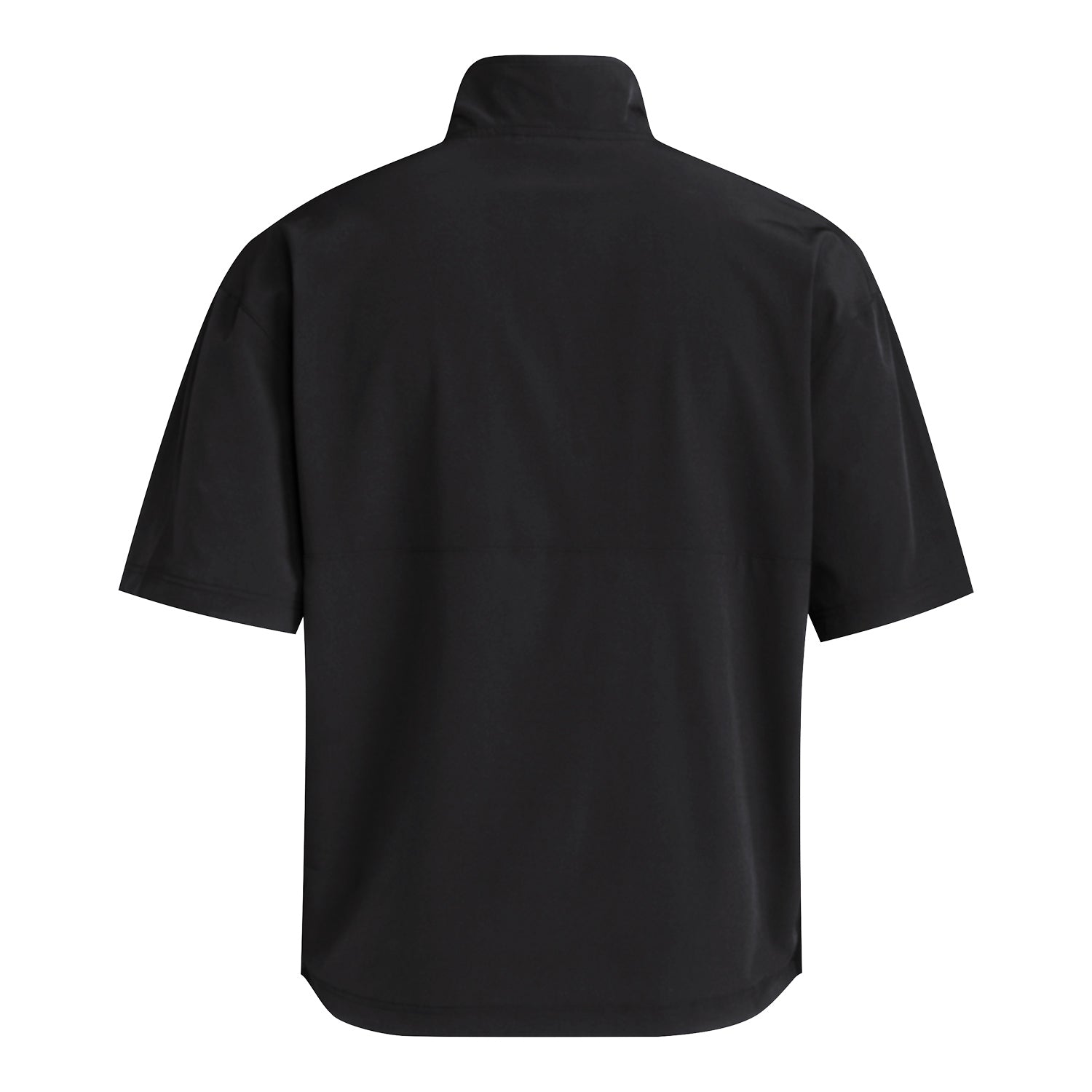 Indiana Hoosiers Adidas Black Quarter-Zip Coaches Polo - Back View