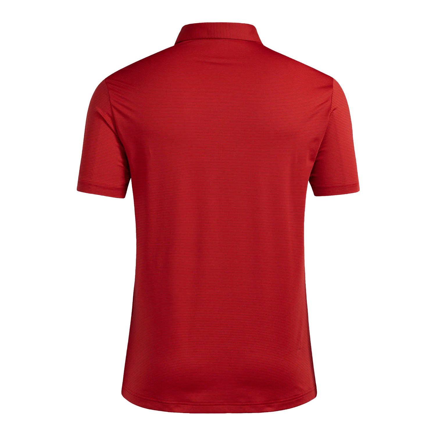 Indiana Hoosiers adidas Ultimate Stripe Performance Red Polo - Back View