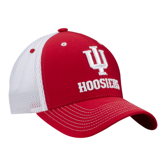 Indiana Hoosiers Mini Camp Crimson Flex Hat - Front View Right