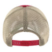 Indiana Hoosiers Trawler Mesh Crimson Adjustable Hat - Back View