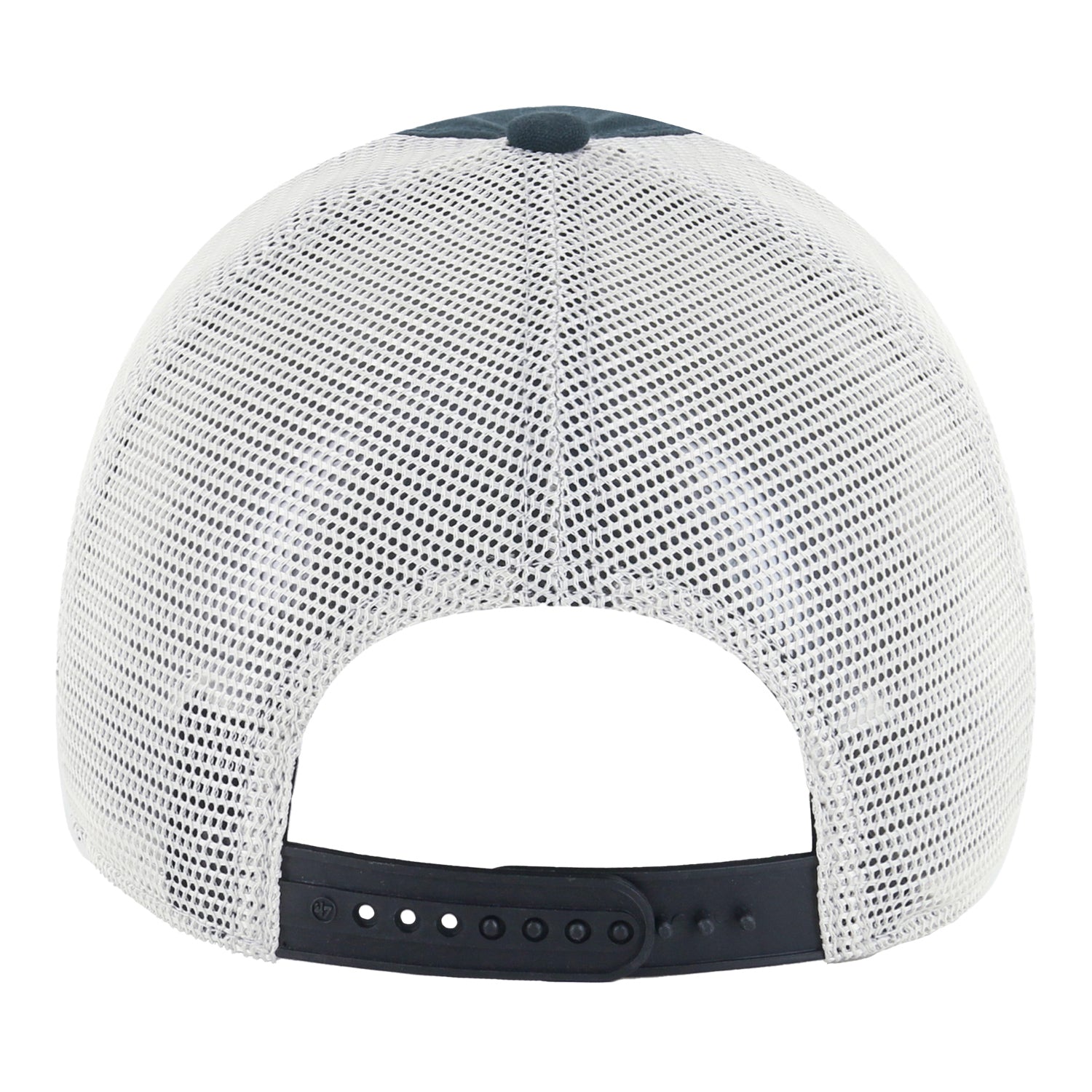 Indiana Hoosiers Five Point Mesh Black Adjustable Hat - Back View