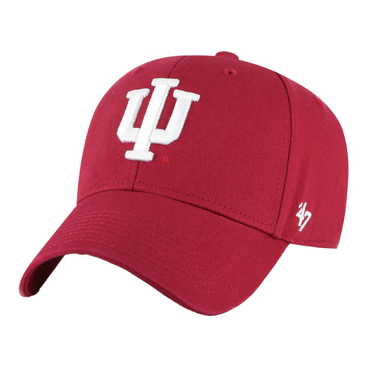 Indiana Hoosiers Legend MVP Crimson Adjustable Hat - Front View