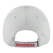 Indiana Hoosiers Script Grey Adjustable Hat - Back View