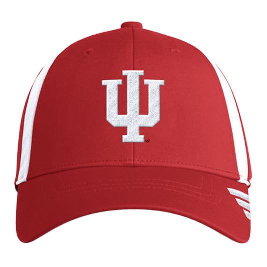Indiana Hoosiers Adidas Coaches Pack Crimson Adjustable Hat - Front View