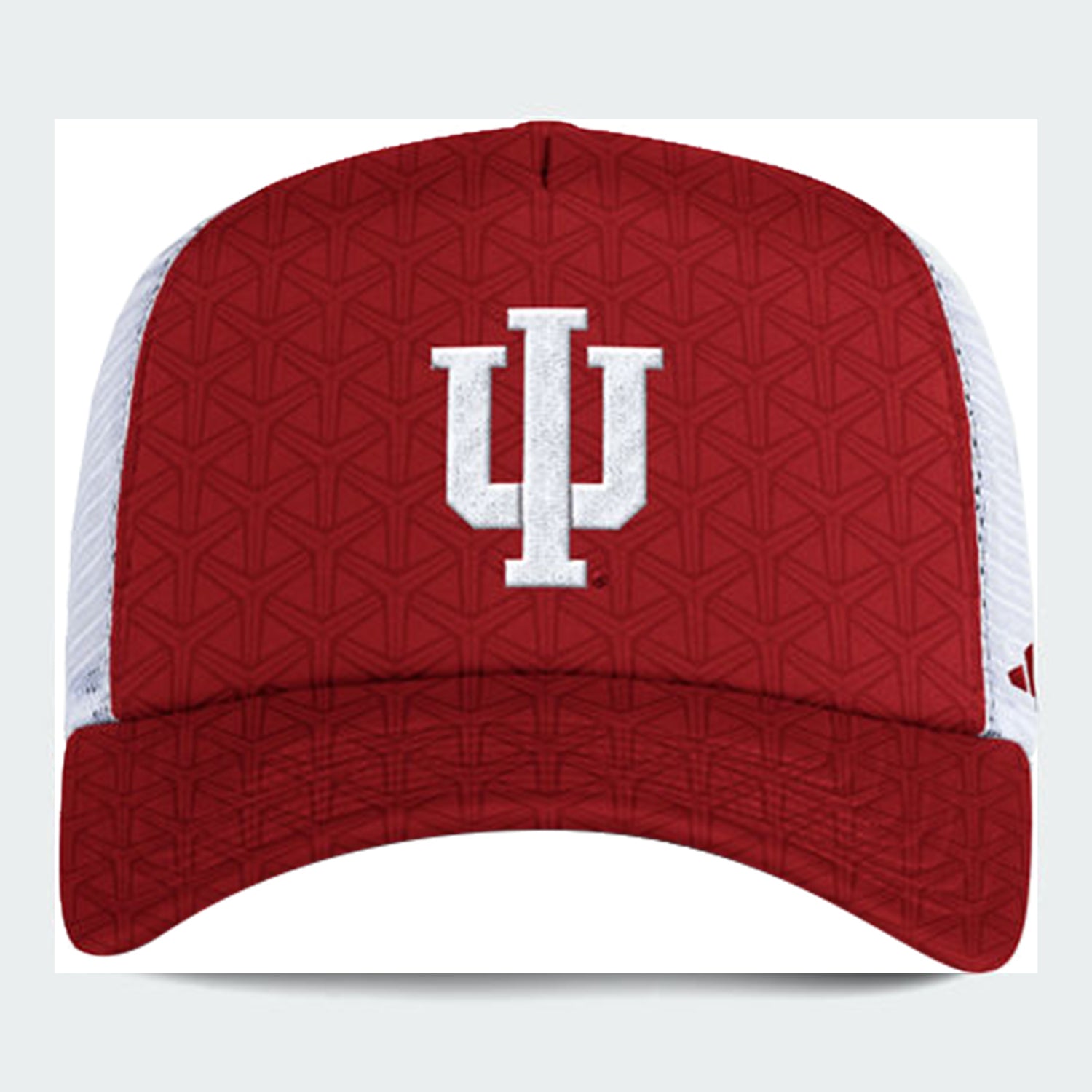 Indiana Hoosiers Adidas Foam Trucker Crimson Adjustable Hat - Front View