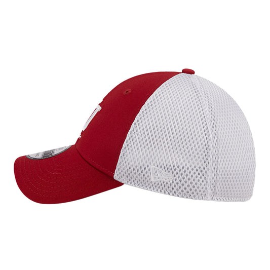 Indiana Hoosiers Two Tone Neo Logo Crimson Flex Hat - Left View