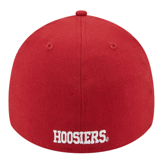 Indiana Hoosiers Two Tone Primary Logo White Flex Hat - Back View