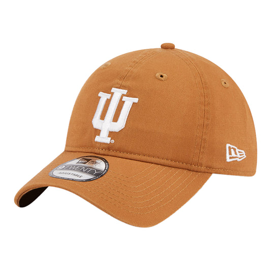 Indiana Hoosiers Primary Logo Tan Adjustable Hat - Front Right View