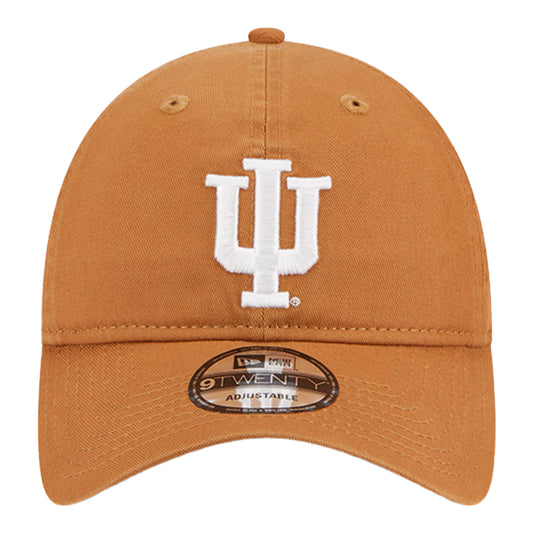 Indiana Hoosiers Primary Logo Tan Adjustable Hat - Front View