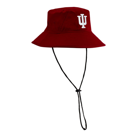 Indiana Hoosiers Primary Logo Crimson Bucket Hat - Front Right View