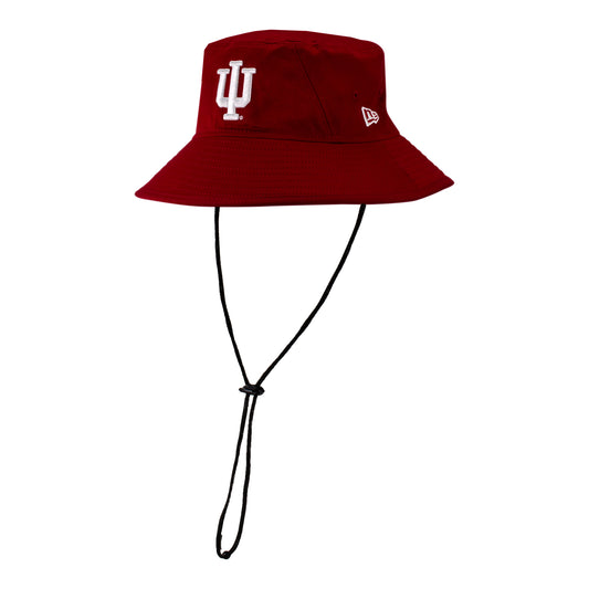 Indiana Hoosiers Primary Logo Crimson Bucket Hat - Front Left View