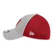 Indiana Hoosiers Pipe Two Tone Grey and Crimson Flex Hat - Left View