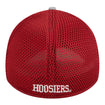 Indiana Hoosiers Pipe Two Tone Grey and Crimson Flex Hat - Back VIew