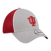 Indiana Hoosiers Pipe Two Tone Grey and Crimson Flex Hat - Front Right View