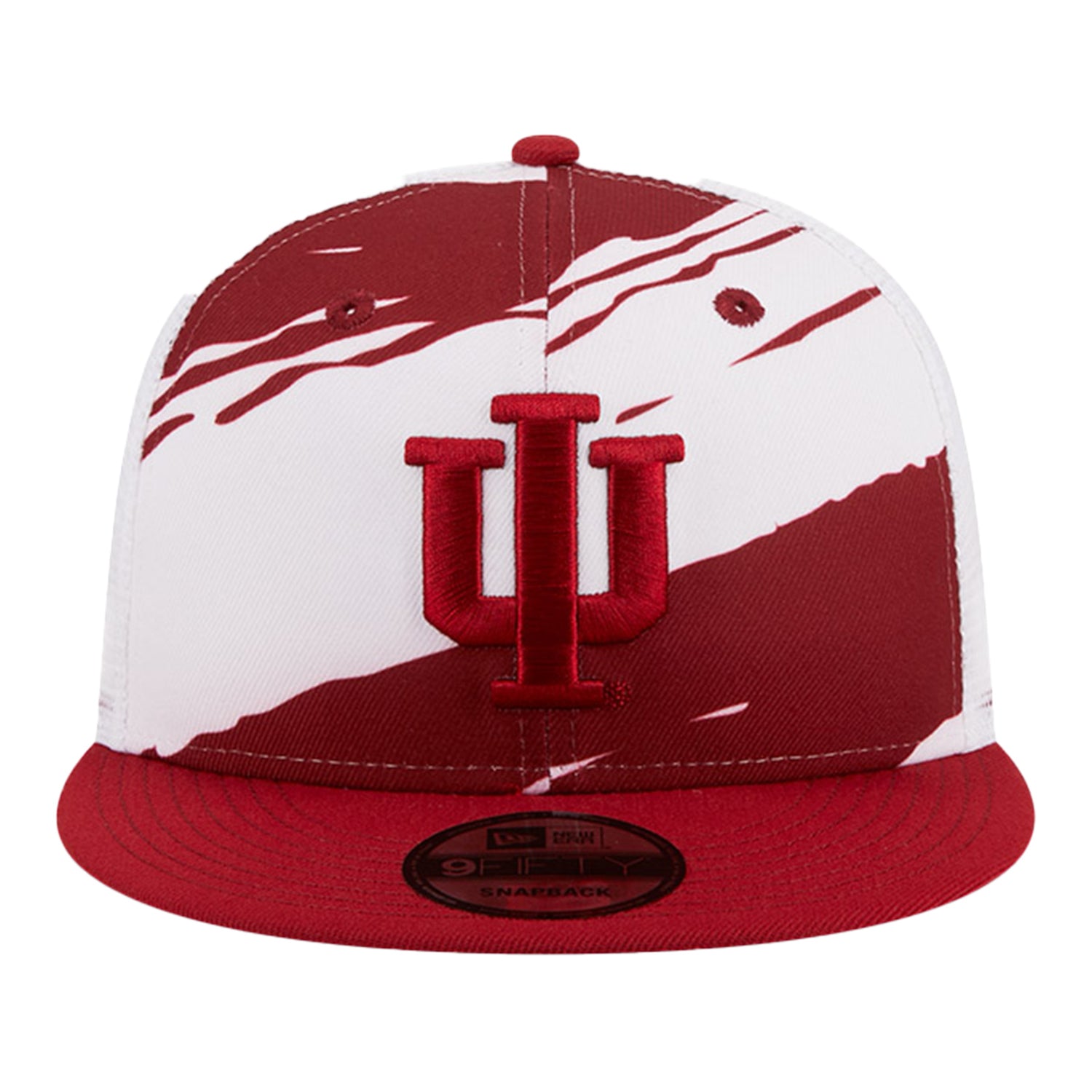 Indiana Hoosiers Tear Mech Snap Crimson Adjustable Hat - Front View