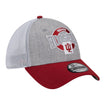 Indiana Hoosiers Round Logo Heather Grey Flex Hat - Front Right VIew