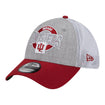 Indiana Hoosiers Round Logo Heather Grey Flex Hat - Front Right View