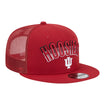 Indiana Hoosiers Gradient Wordmark Mesh Snap Crimson Adjustable Hat - Front Right View