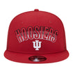 Indiana Hoosiers Gradient Wordmark Mesh Snap Crimson Adjustable Hat - Front View